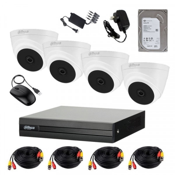 Комплект 4-х HD-CVI Камеры +1Tb HDD DVR Dahua DH-KIT/XVR1B04/4-T1A21N
