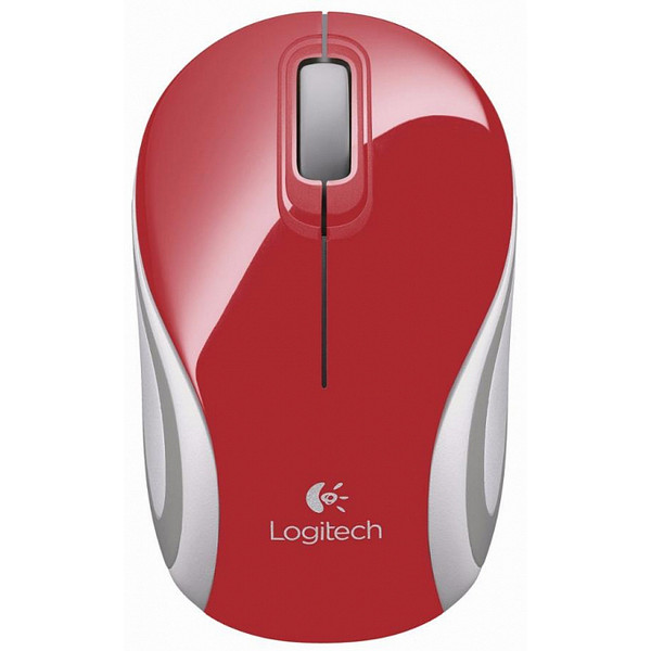 Беспроводная мини мышь Logitech Wireless Mini Mouse M187 RED (910-002737)