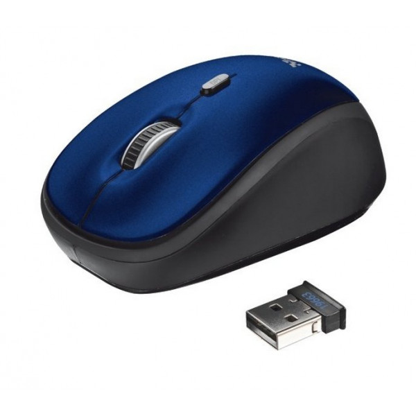 Мышь беспроводная Trust Yvi Wireless Mouse - blue (19663)