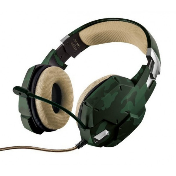 Oyun qarniturası Trust GXT 322C Gaming Headset - green camouflage (20865)
