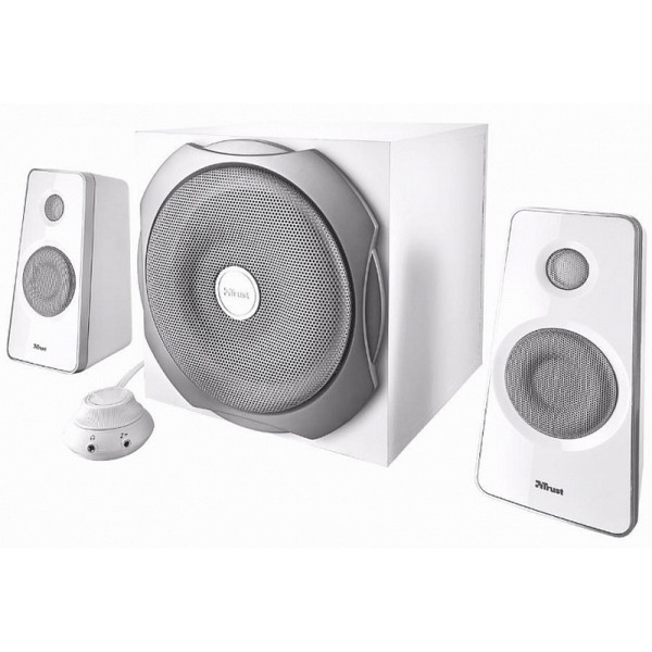 Компьютерная акустика 2.1 Trust Tytan 2.1 Subwoofer Speaker Set - white (18789)