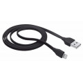 Şarj kabeli Trust URBAN Flat Lightning Cable 1m