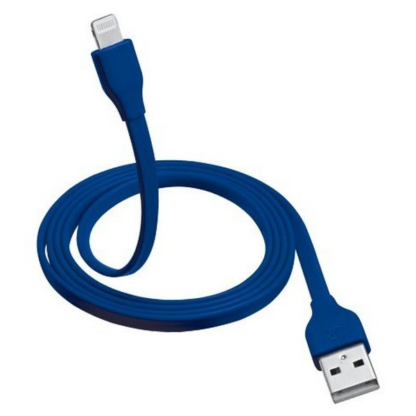Кабель для зарядки Trust URBAN Flat Lightning Cable 1m - blue