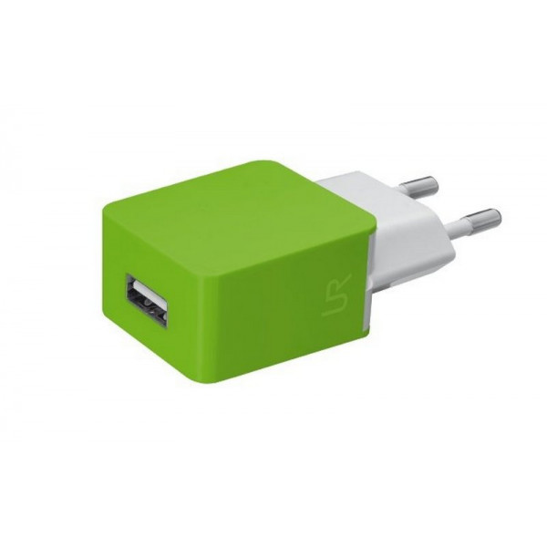 Зарядное устройство Trust Smartphone Wall Charger - Lime (20146)