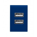 Enerji yığma cihazı Trust Dual Smartphone Wall Charger - blue (20148)