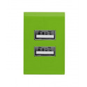 Зарядное устройство Trust Dual Smartphone Wall Charger - Lime (20150)
