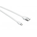 Lightning və USB kabel Trust URBAN Flat Lightning Cable 1m - white (20345)