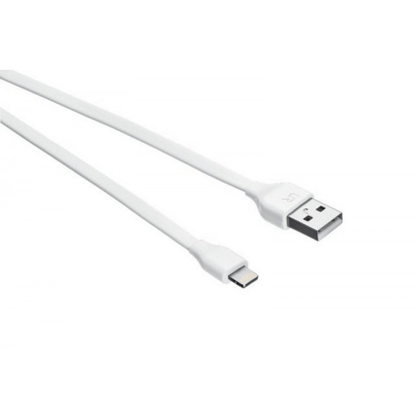 Lightning и USB кабель Trust URBAN Flat Lightning Cable 1m - white (20345)