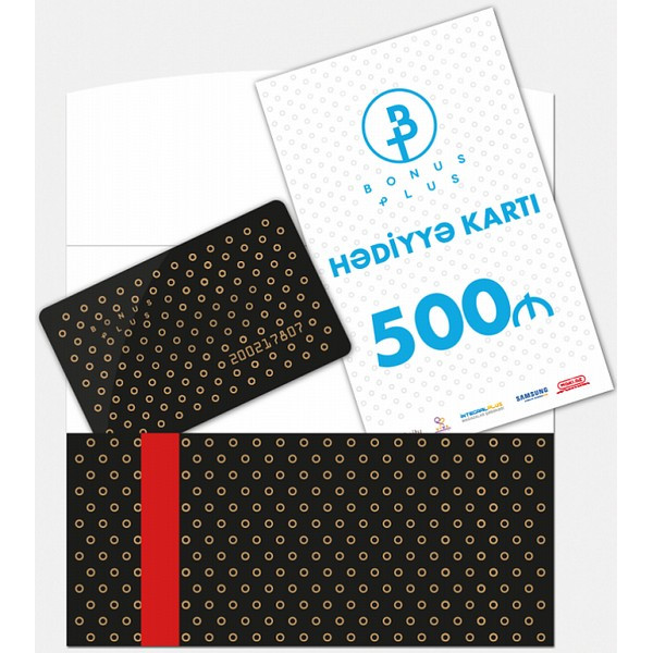 Hədiyyə kartı Bonus Plus kartı 500 manat