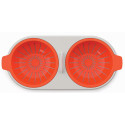 Форма для приготовления яиц пашот в микроволновой печи Joseph Joseph M-Cuisine Microwave Egg Poacher, Stone/ Orange (45008)