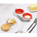 Форма для приготовления яиц пашот в микроволновой печи Joseph Joseph M-Cuisine Microwave Egg Poacher, Stone/ Orange (45008)