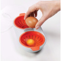 Форма для приготовления яиц пашот в микроволновой печи Joseph Joseph M-Cuisine Microwave Egg Poacher, Stone/ Orange (45008)