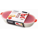Форма для приготовления яиц пашот в микроволновой печи Joseph Joseph M-Cuisine Microwave Egg Poacher, Stone/ Orange (45008)