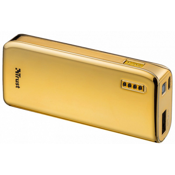 Портативное зарядное устройство (Power Bank) Trust Powerbank 4400 Portable Charger, Gold (20901)