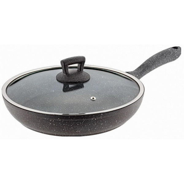 Сковорода Hascevher Germanitium Wok Grey 24сm Kapaklı
