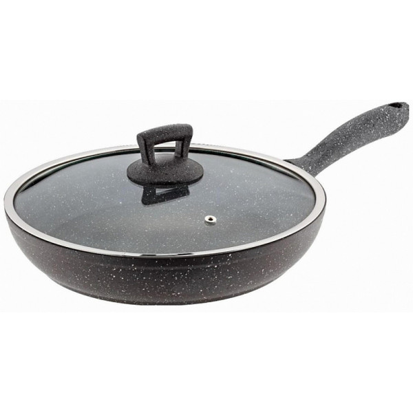 Сковорода Hascevher Germanitium Wok Grey 26сm Kapaklı