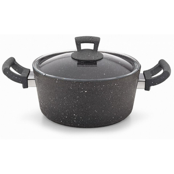 Кастрюля Hascevher Germanitium 22 х 10.5cm Grey Granit Tencere