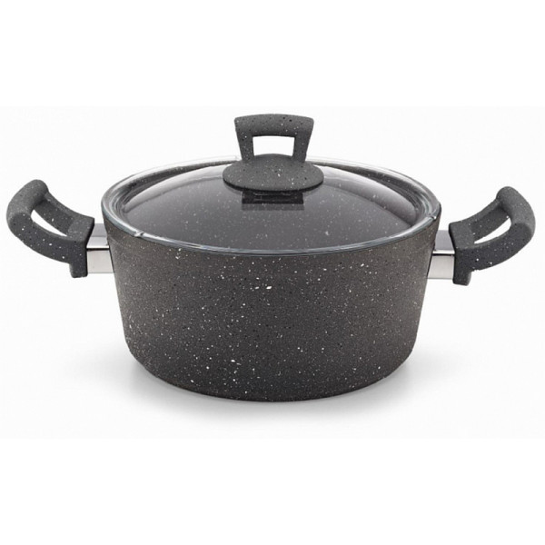 Кастрюля Hascevher Germanitium 26 x 11cm Grey Granit Tencere