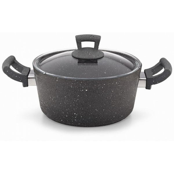 Кастрюля Hascevher Germanitium Wok Tencere 30 x 13.5cm Grey Granit
