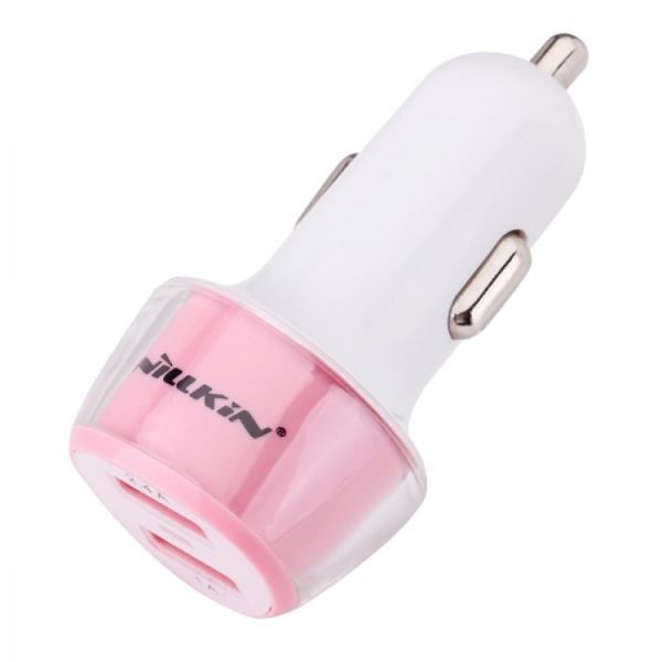 Автомобильное зарядное устройство Nillkin Car Charger - Jelly Pink