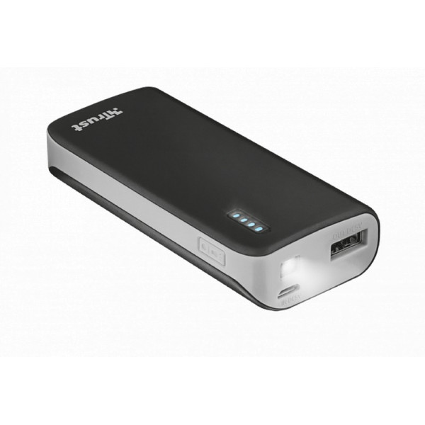 Portativ enerji yığma cihazı (Power Bank) Trust Primo Powerbank 4400 Portable Charger Black (21224)