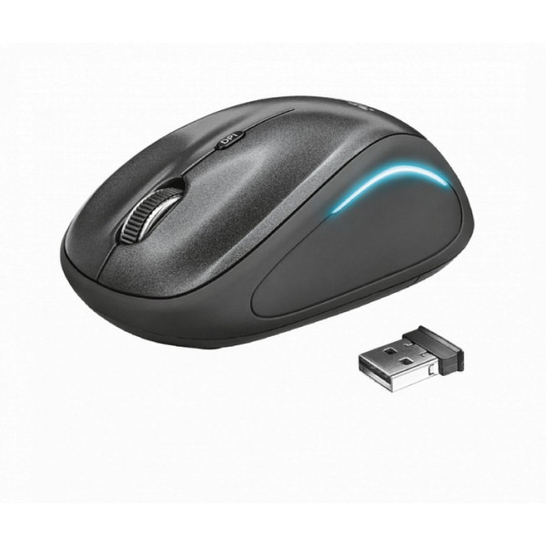 Simsiz siçan Trust Yvi Wireless Mouse - black (22333)