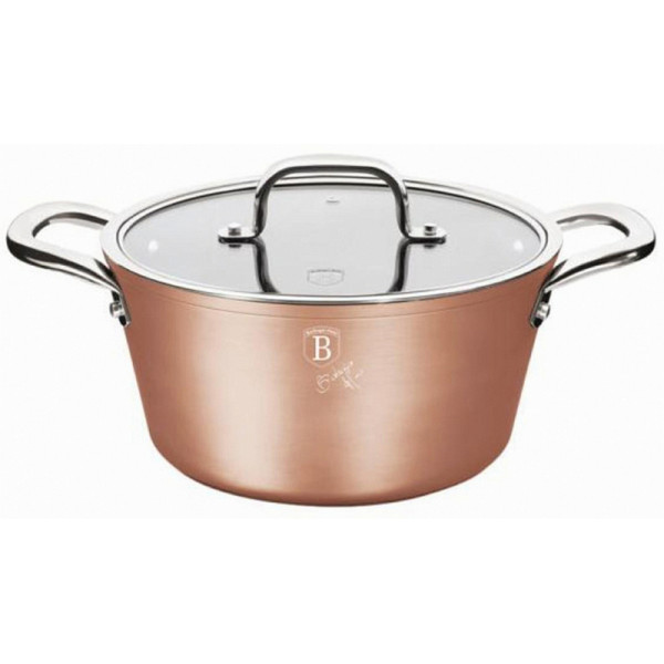 Кастрюля Berlinger Haus Casserole with Lid, 24cm Bronze Titan Collection BH 1689