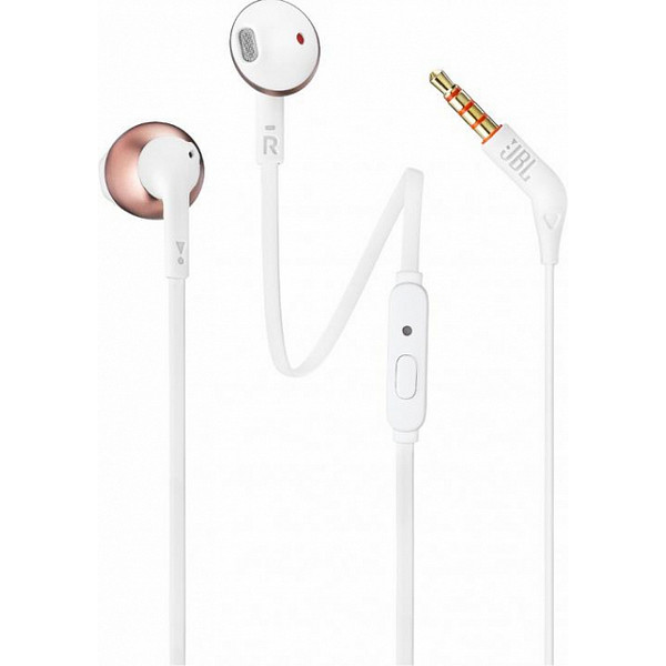 Наушники JBL In-ear headphones T205 Rose Gold