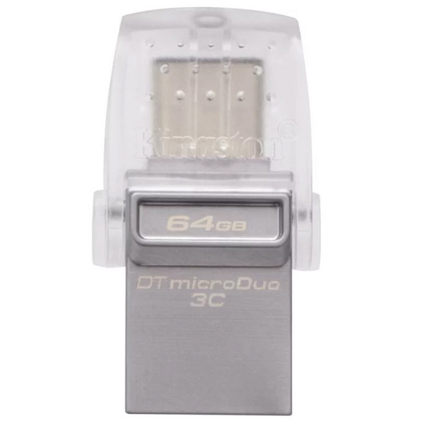 USB-Флешка Kingston 64GB DT microDuo 3C, USB 3.0/3.1 + Type-C flash drive