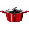Qazan Berlinger Haus Casserole with Lid 28cm, Burgundy Metallic Line BH1258