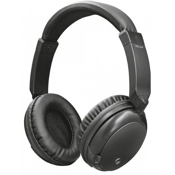 Наушники TRUST KODO BLUETOOTH WIRELESS HEADPHONE - black metall (22452)