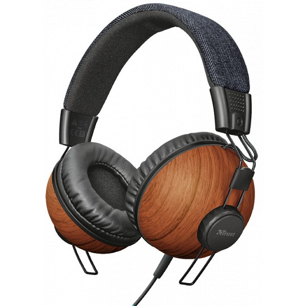 Наушники TRUST NOMA HEADPHONE DENIM WOOD (22637)