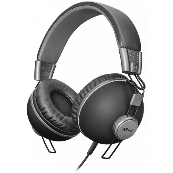 Наушники TRUST NOMA HEADPHONE MATTE BLACK (22578)