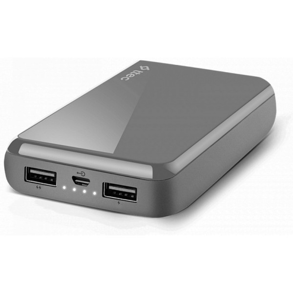 Портативное зарядное устройство (Power Bank) T-tec ReCharger Universal Powerbank 10.000Mah Grey