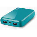 Portativ enerji yığma cihazı (Power Bank) T-tec ReCharger Universal Powerbank 10.000Mah Tourquise