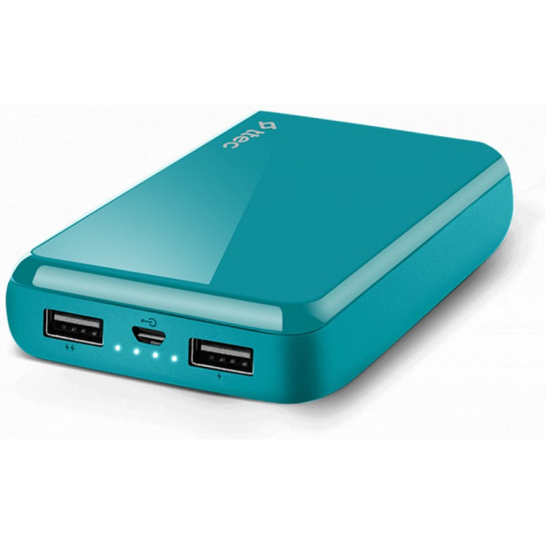 Portativ enerji yığma cihazı (Power Bank) T-tec ReCharger Universal Powerbank 10.000Mah Tourquise
