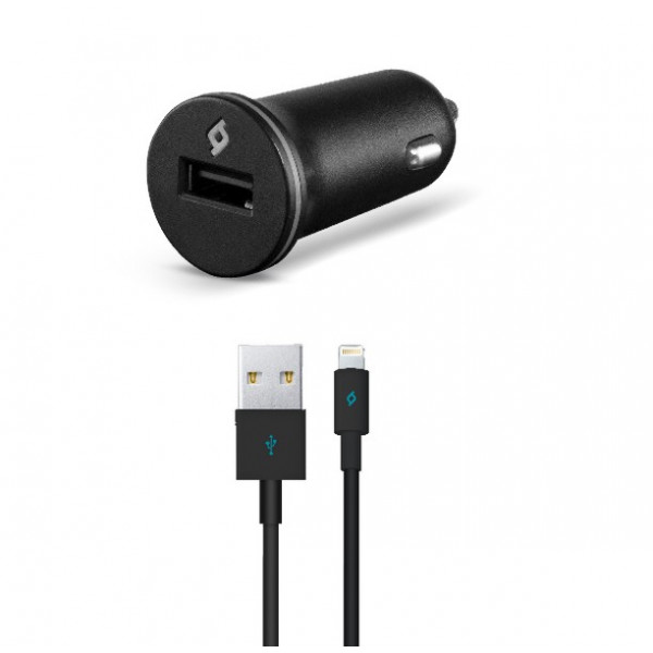 Зарядное устройство для автомобиля T-tec SpeedCharger Duo USB In-Car Charger, 3.1A, Universal Black