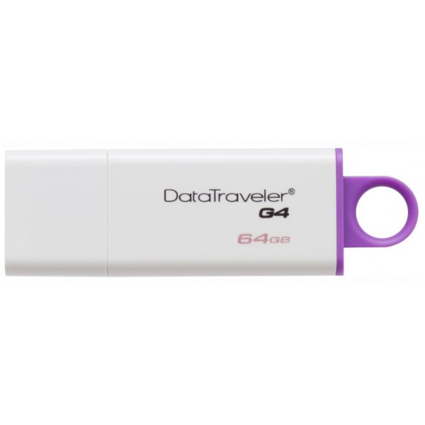 USB-Флешка Kington 64GB USB 3.0 DataTraveler I G4 (White + Violet)