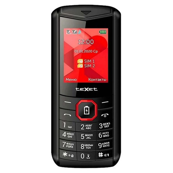 Telefon Texet TM-D206 Black-Red